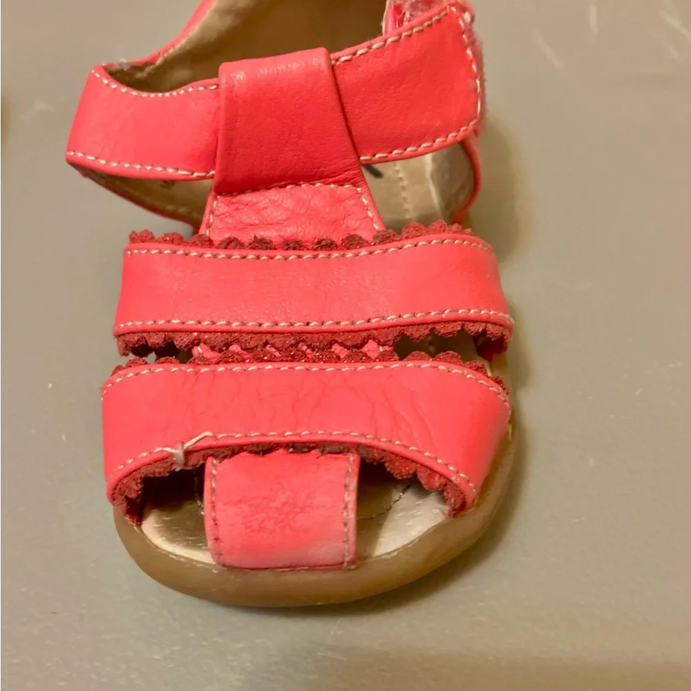 See Kai Run Fisherman Style Leather Sandals, Pink - Size 5 (GUC) - Picture 9 of 9